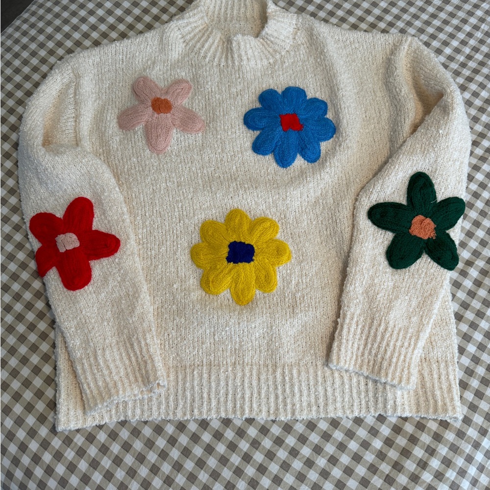 Floral sweater